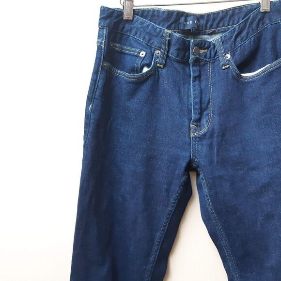 🌻Five four / dark wash straight leg denim jeans - Picture 2 of 4